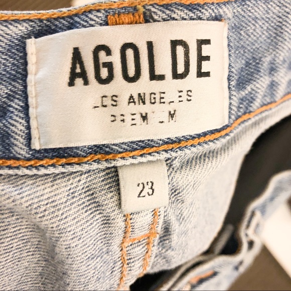 AGOLDE High Rise Feel Good Button Fly Jeans - Picture 9 of 12